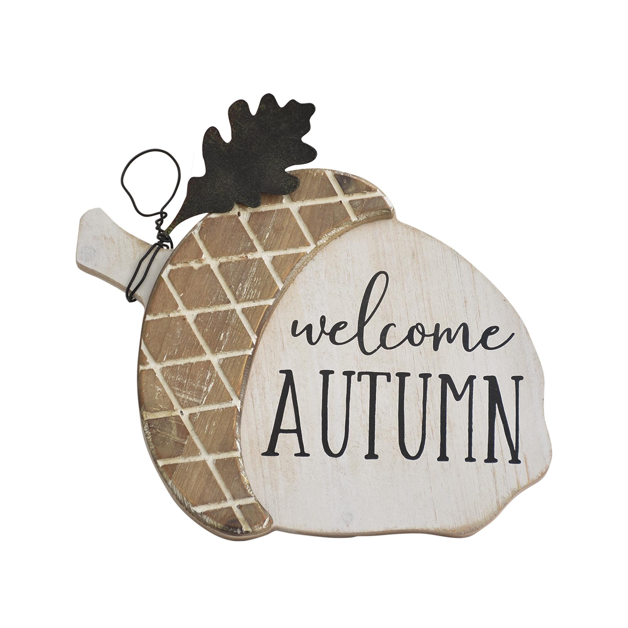 Fall Harvest Welcome Acorn Leaves Garland Fall Thanksgiving Decor 