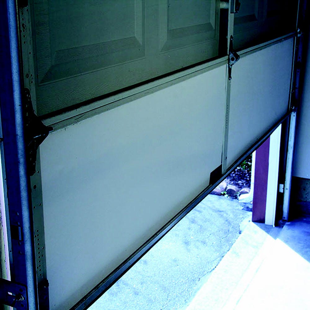Reflective 2 Car White Poly-Foam Pre-Cut Garage Door Insulation Kit 16L x 8H 