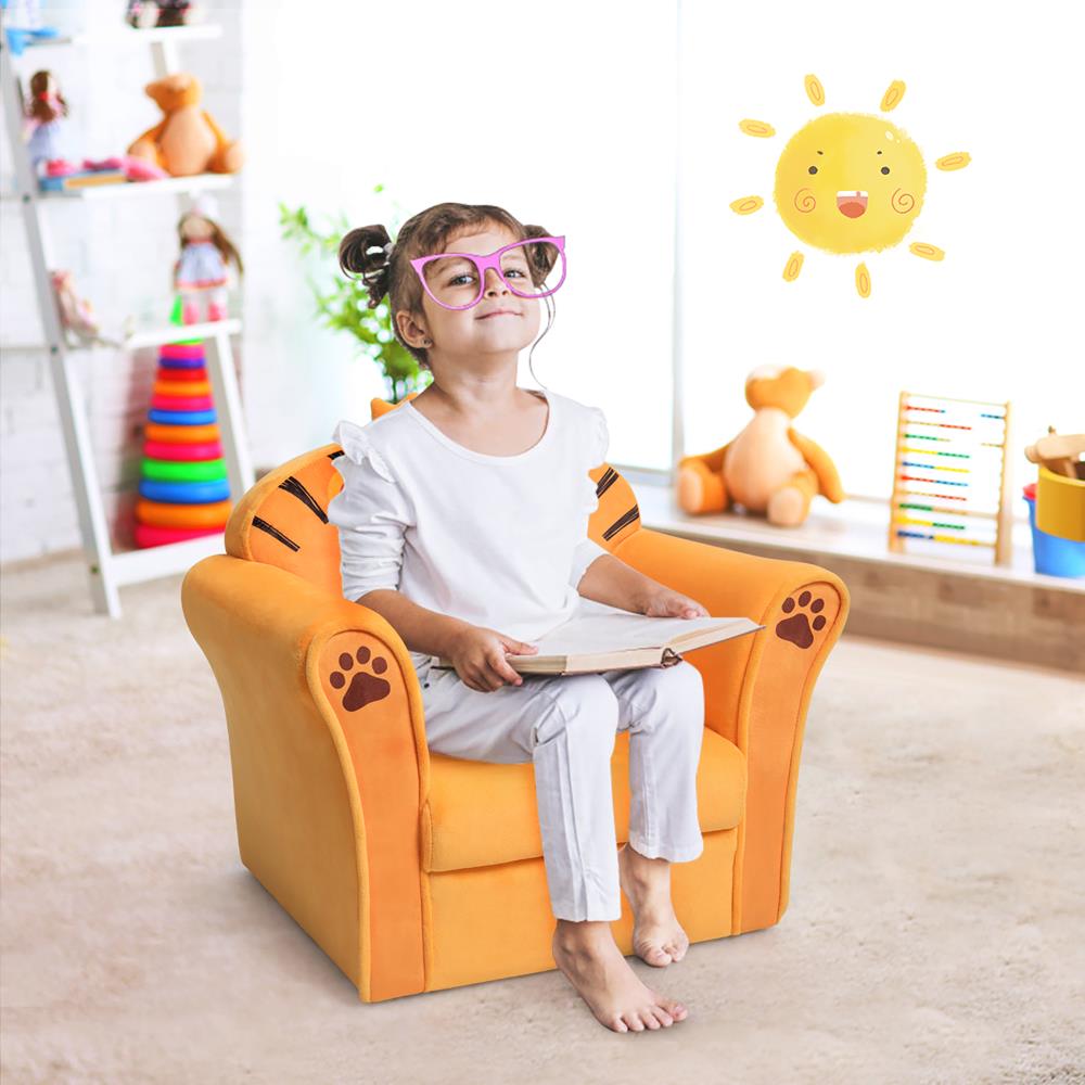 Details about   Kids Lion Sofa Children Armrest Couch Upholstered Chair Toddler Furniture Gift 