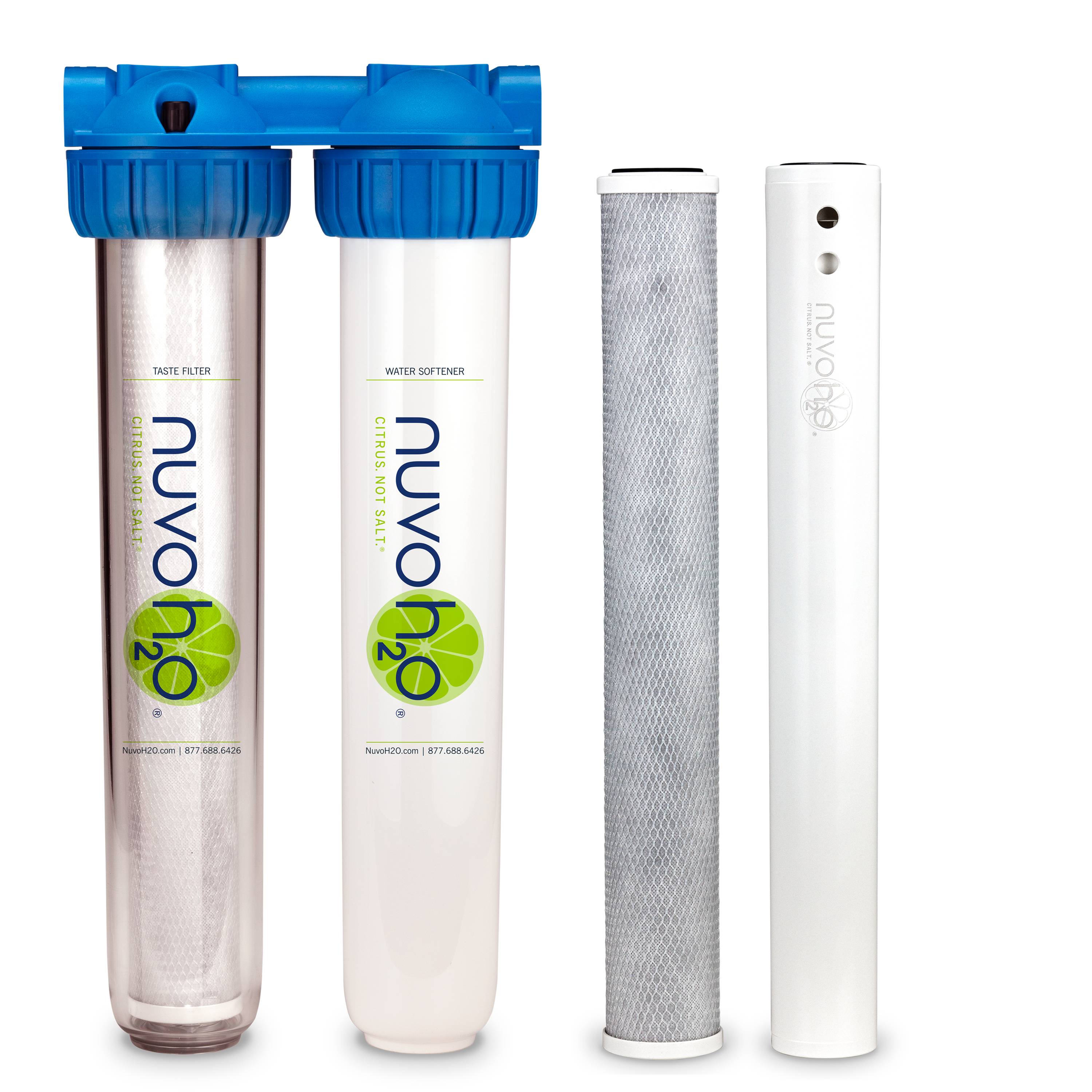 NuvoH2O Home Duo Salt Free Eco-Friendly Filtration Water 