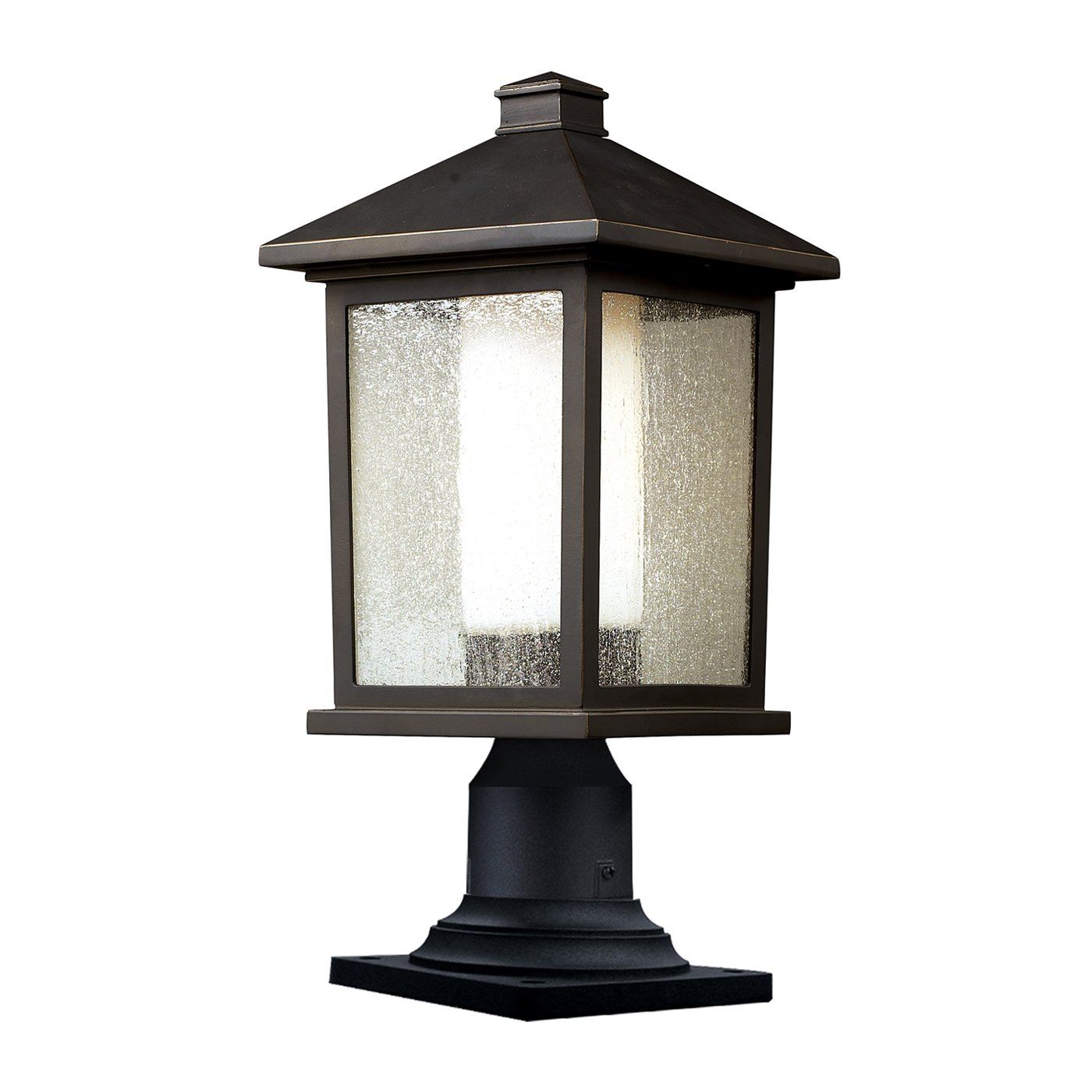 oil rubbed bronze post lights