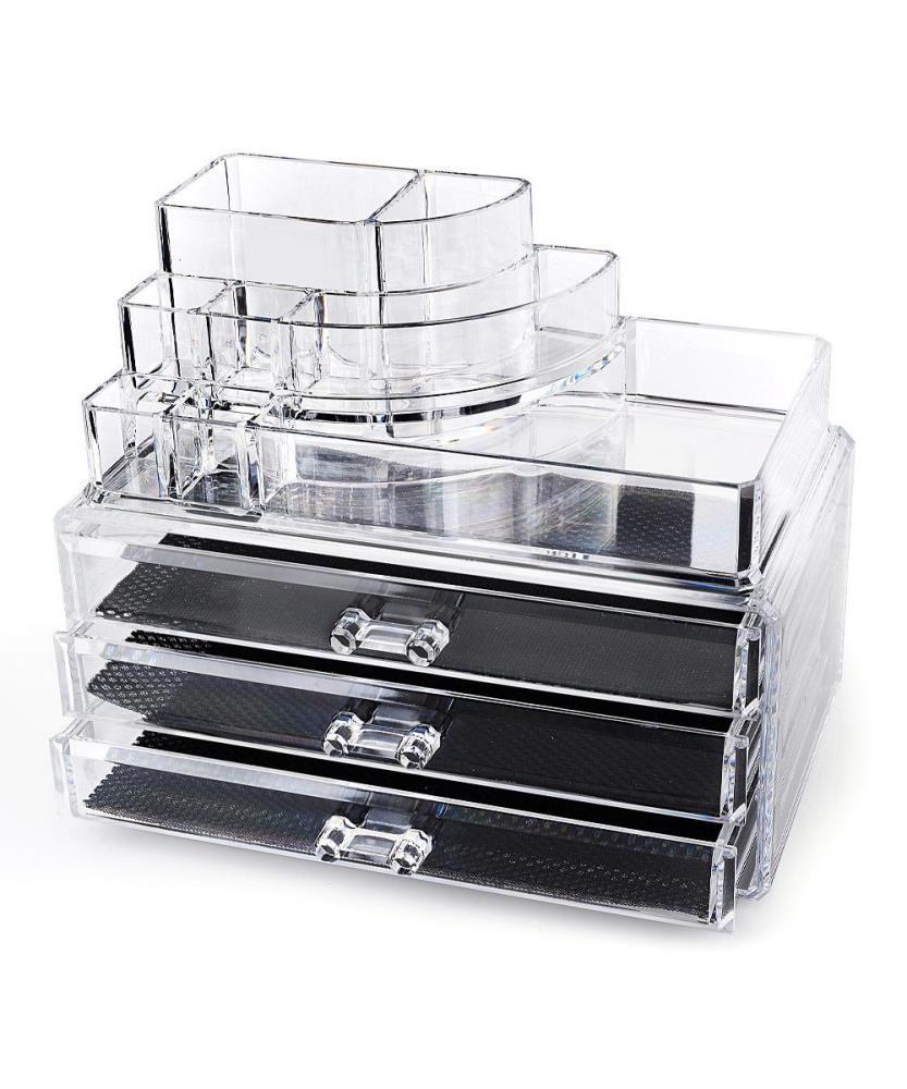 Home it USA Clear Acrylic Makeup Organizer in the Bathroom Accessories  department at Lowes.com