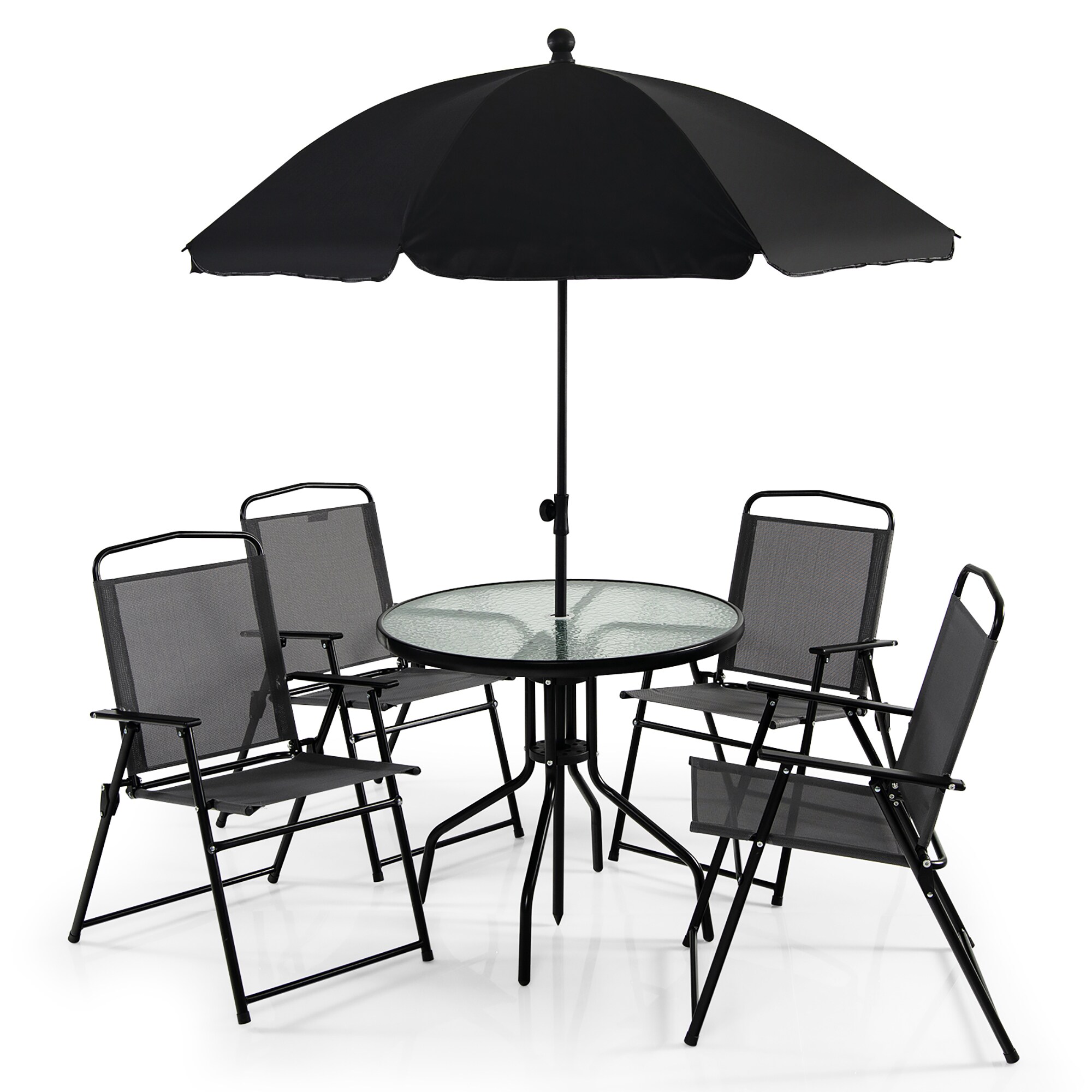 Round Shaped Table 6 Piece Patio Dining Sets At Lowes