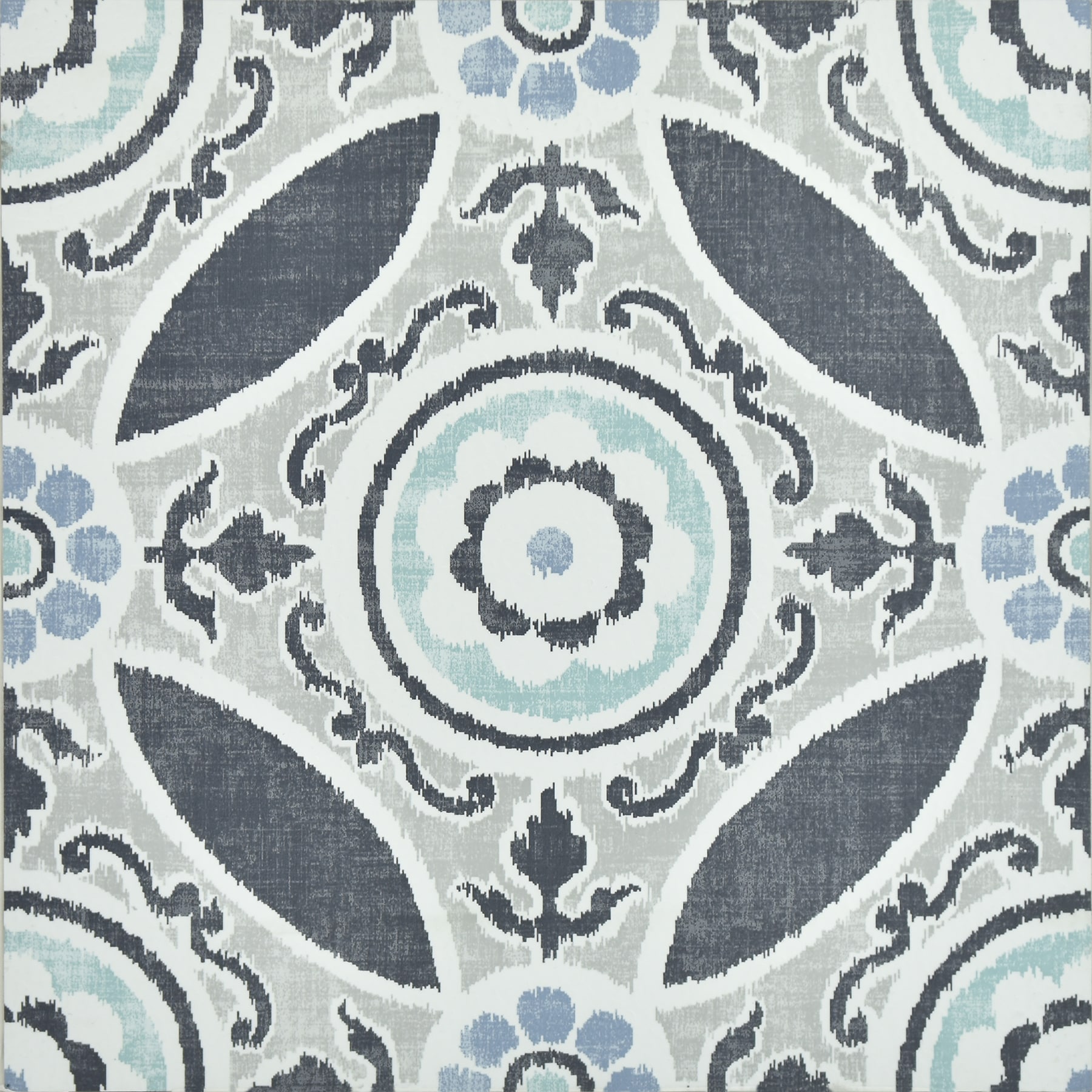 Grey FloorPops Peel And Stick Floor Tiles 10 Pieces Myriad FP2951 Blue 