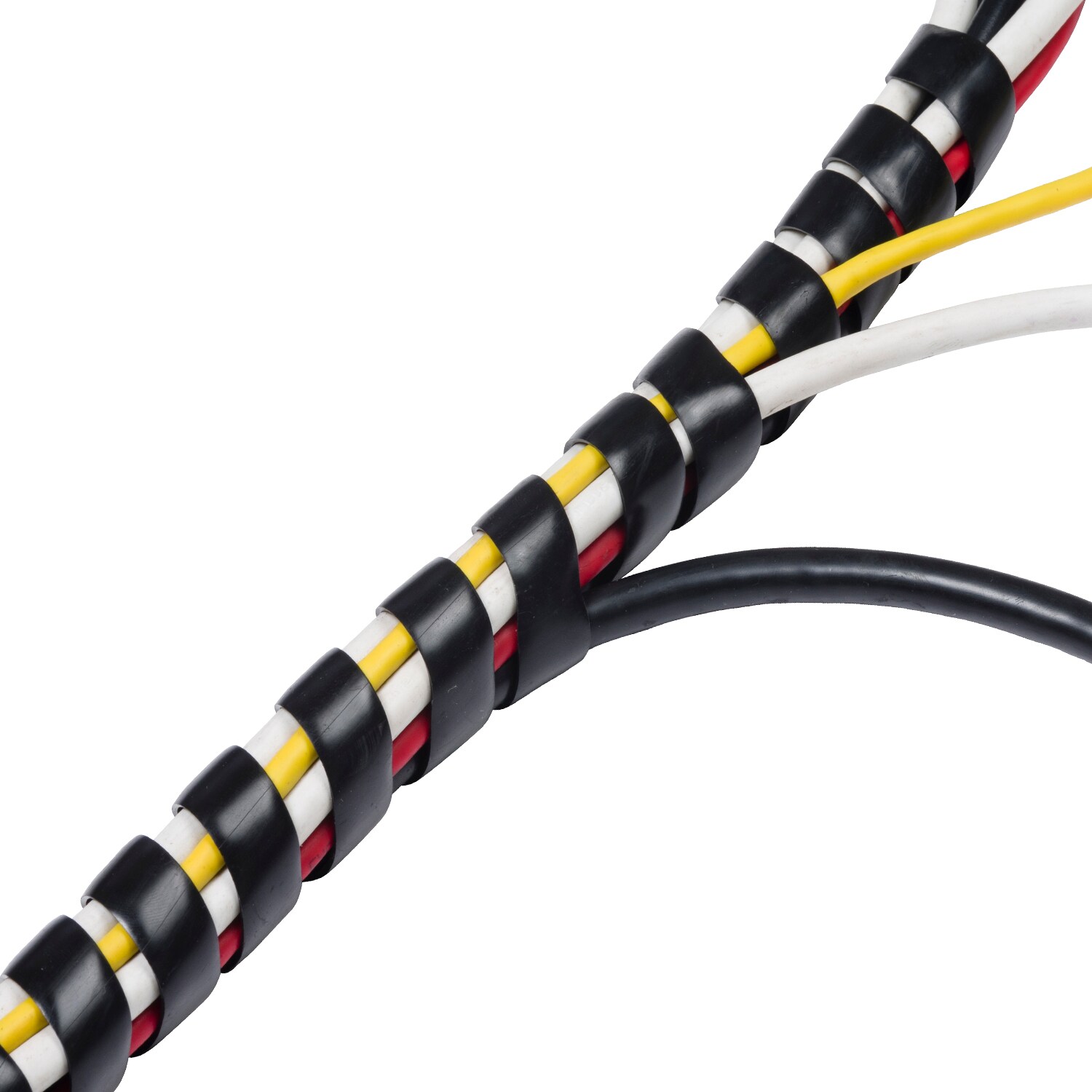 Spiral Binding Black Cable Tidy Wrap 12mm od choose length         SCW130L/xx