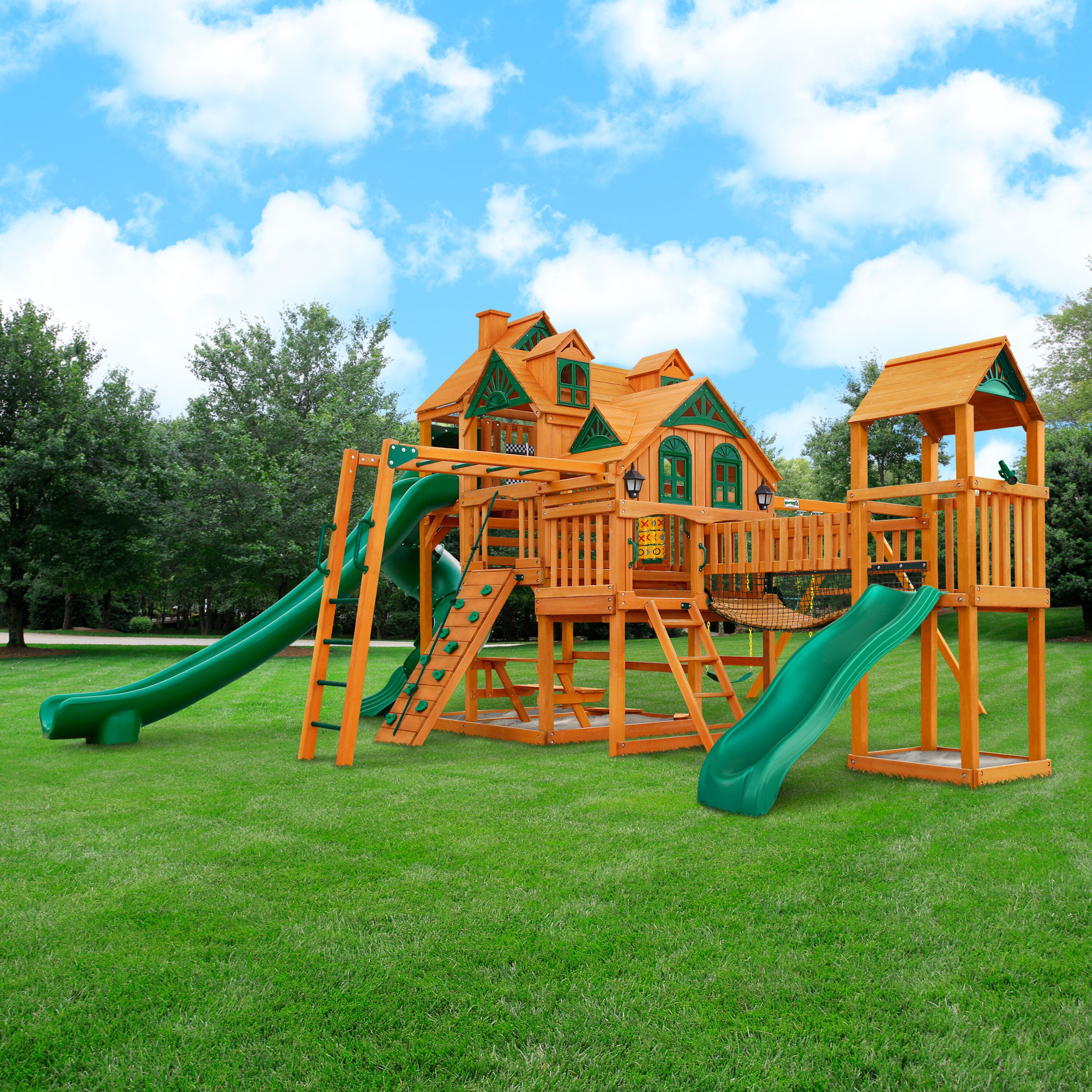 gorilla playsets fort highlander residential wood playset