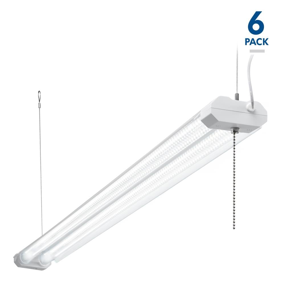 Integrated Fixture Frosted Hyperikon 4ft Linkable LED Shop Lights 