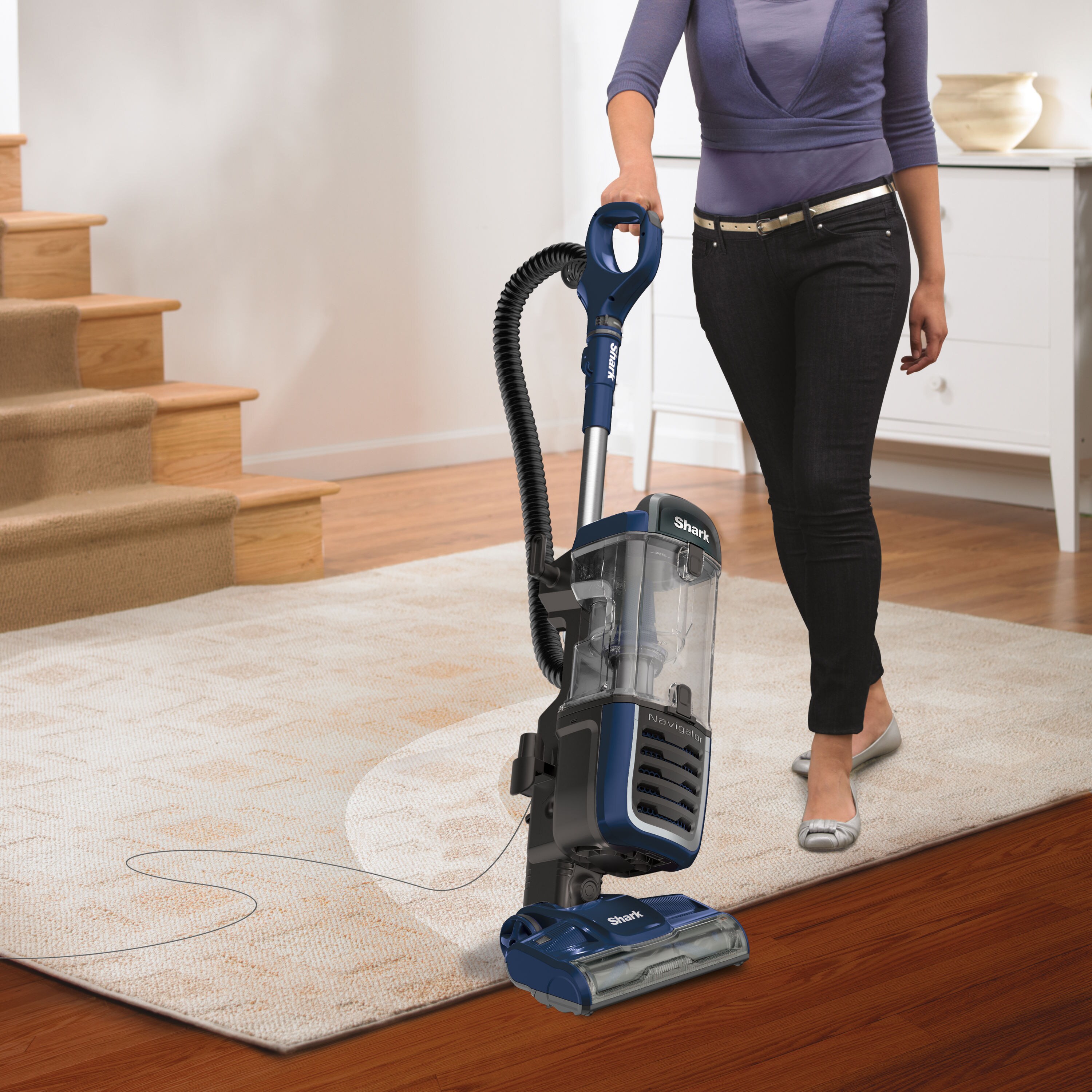 . RENEWED Shark Navigator Swivel Pro Complete Upright Vacuum NV150 Lift-Away Corded Bagless Vacuum for Carpet and Hard Floor and Anti-Allergy . 