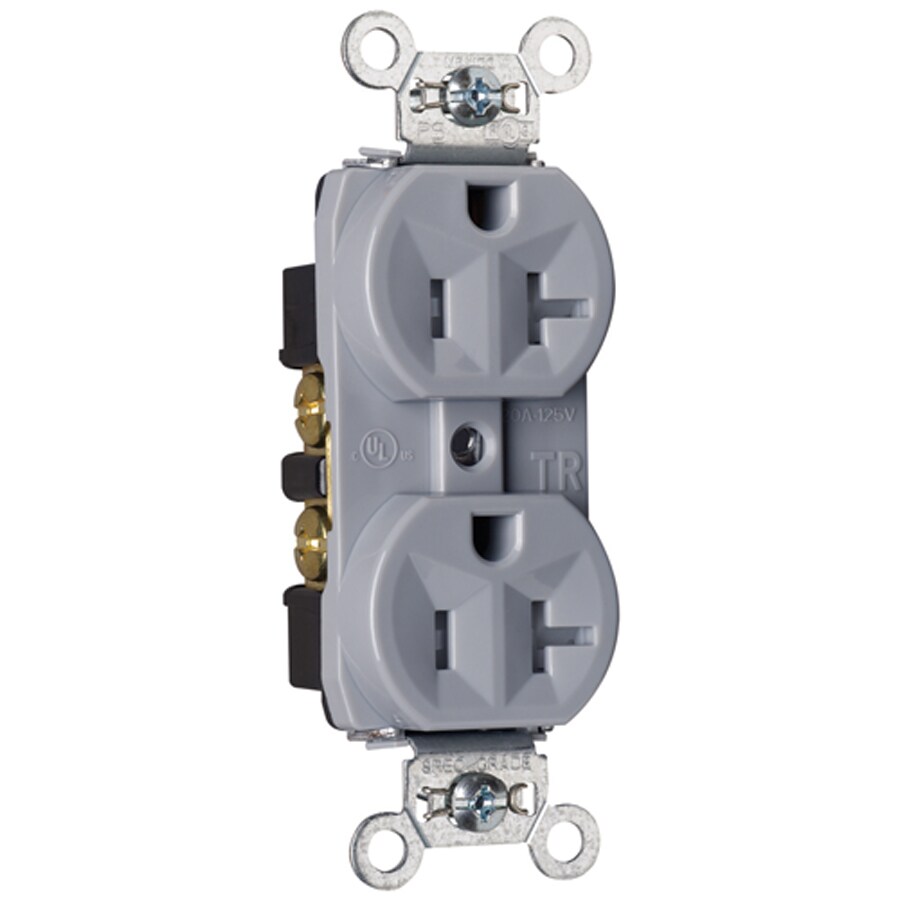 LEGRAND   DUPLEX RECEPTACLE  15A and 20A color  Ivory 21 and  20A Brown 8 