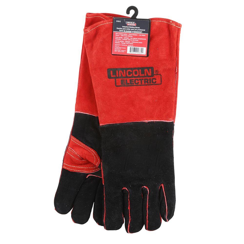 Premium Welders Welding Gauntlets Ruggedized Resistant Leather Gloves Black 