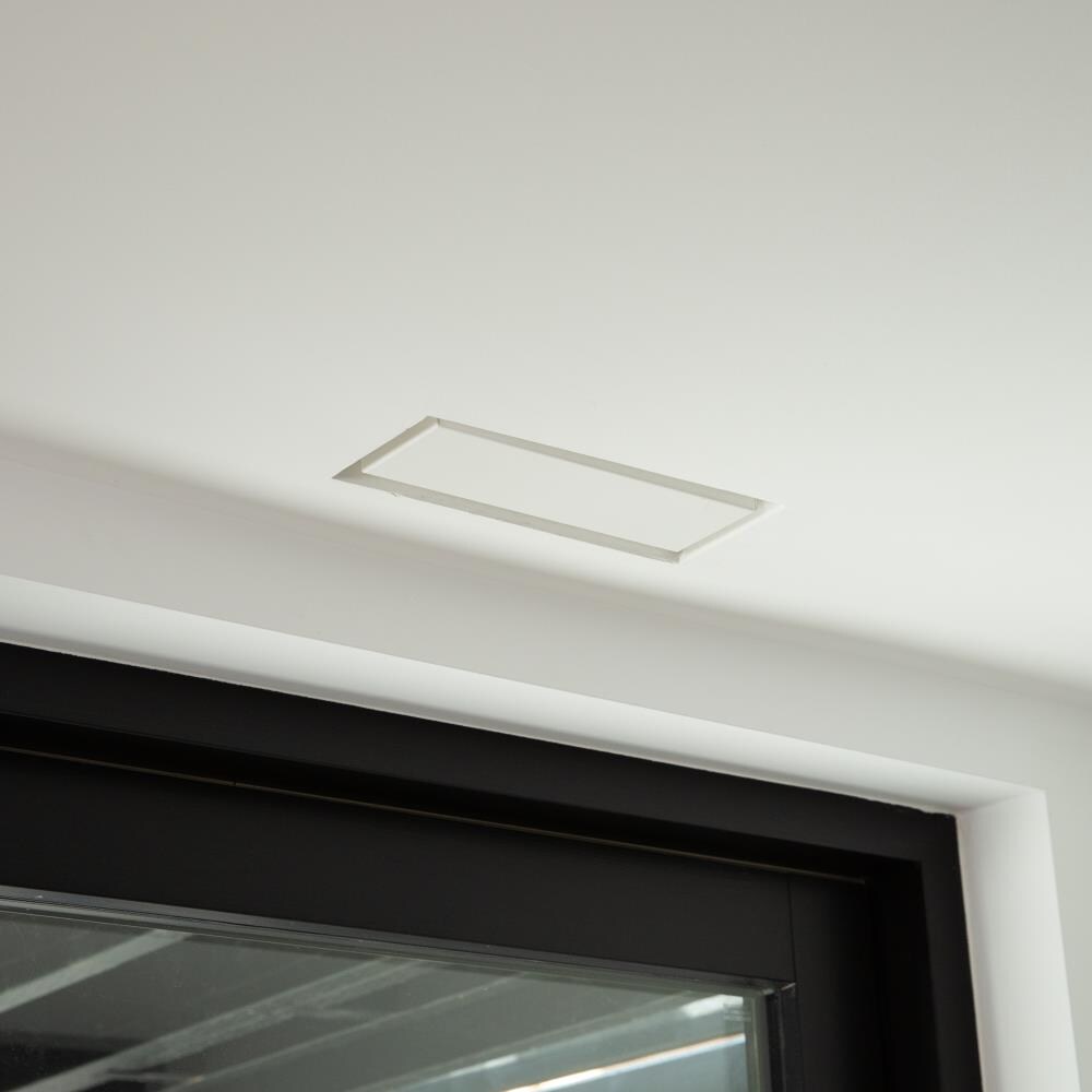 Aria Vent 4-in x 10-in Adhesive Mount Vent Cover in Satin White