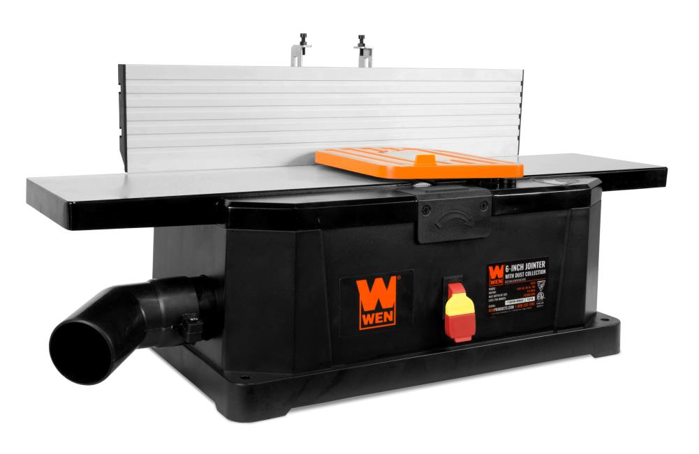 WEN 6 Inch Spiral Benchtop Jointer Bench Stationary Tool 1.6 HP 10 Amp 120 Volt for sale online 