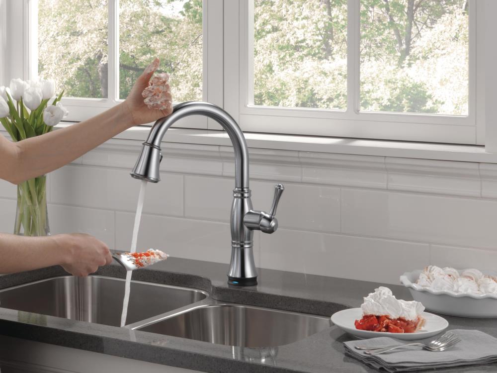 Delta Cassidy Touch2o Arctic Stainless Single Handle Pull Down Kitchen