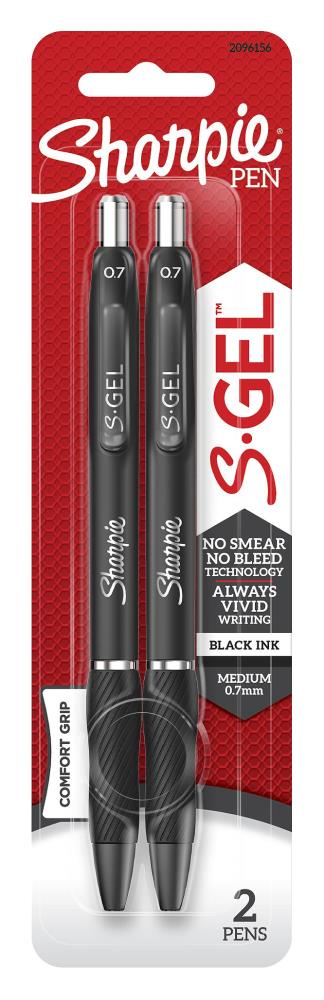 Pen Sharpie S-Gel/Black 2Pk (2096156)