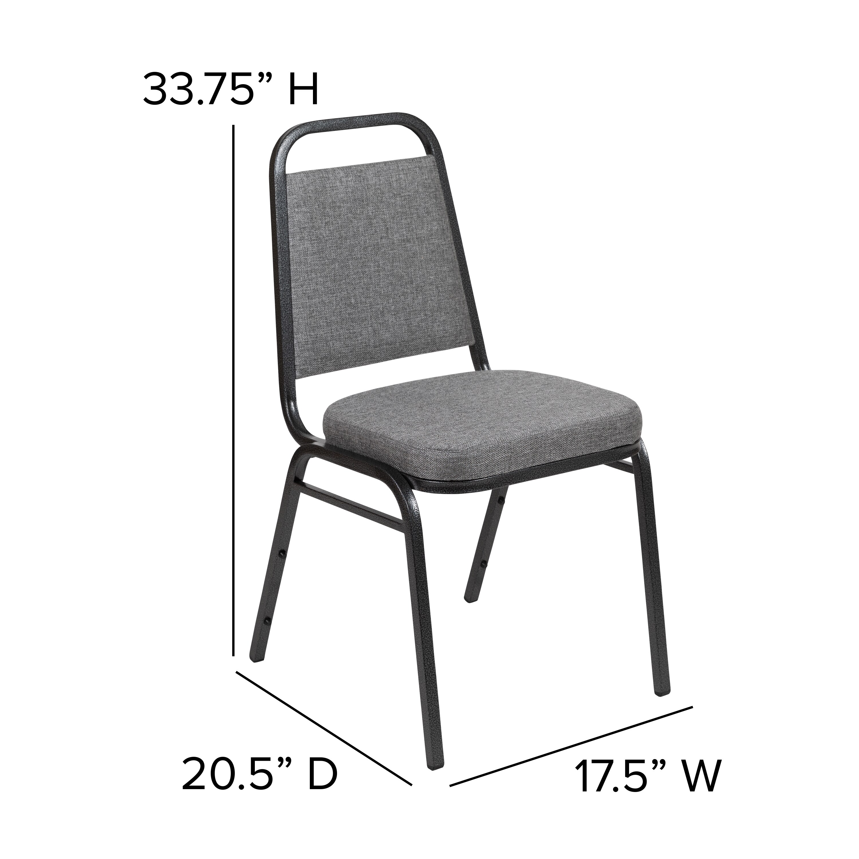 Flash Furniture HERCULES Series Trapezoidal Back Stacking Banquet Chair with...