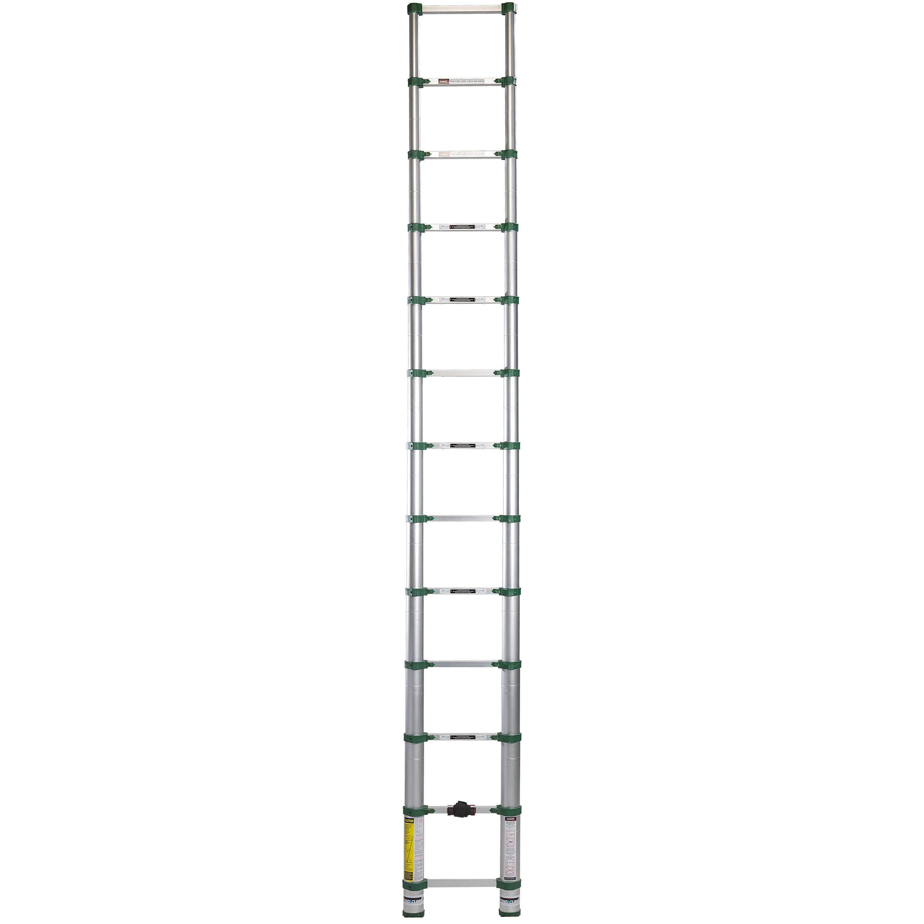 Двухсторонняя телескопическая лестница с шарниром алюмет