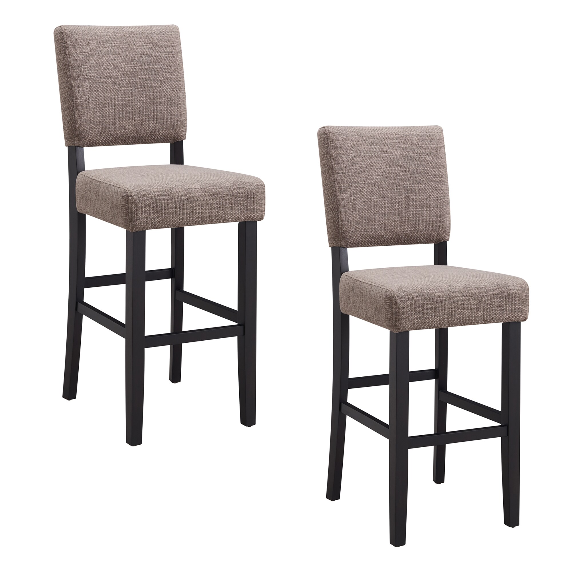 leick home wood upholstered counter stool