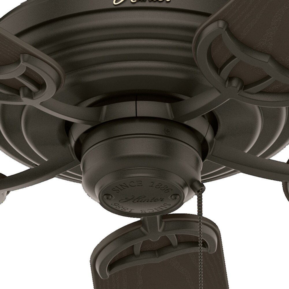 Details about   Hunter Fan 52 in Casual New Bronze Outdoor Ceiling Fan with Pull Chain 5 Blades 