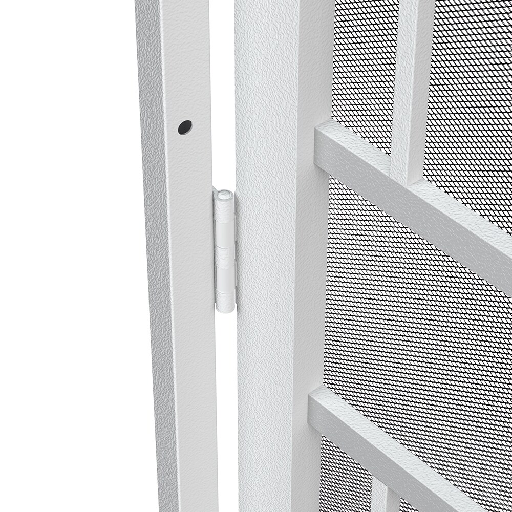 Gatehouse Gibraltar 36-in X 81-in Black Steel Surface Mount Security ...