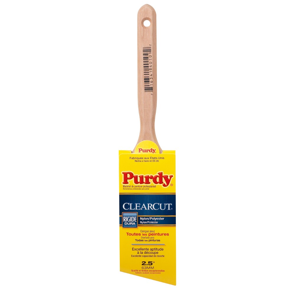 W Angle  Nylon Polyester  Trim Paint Brush Purdy  Clearcut Glide  2 in 