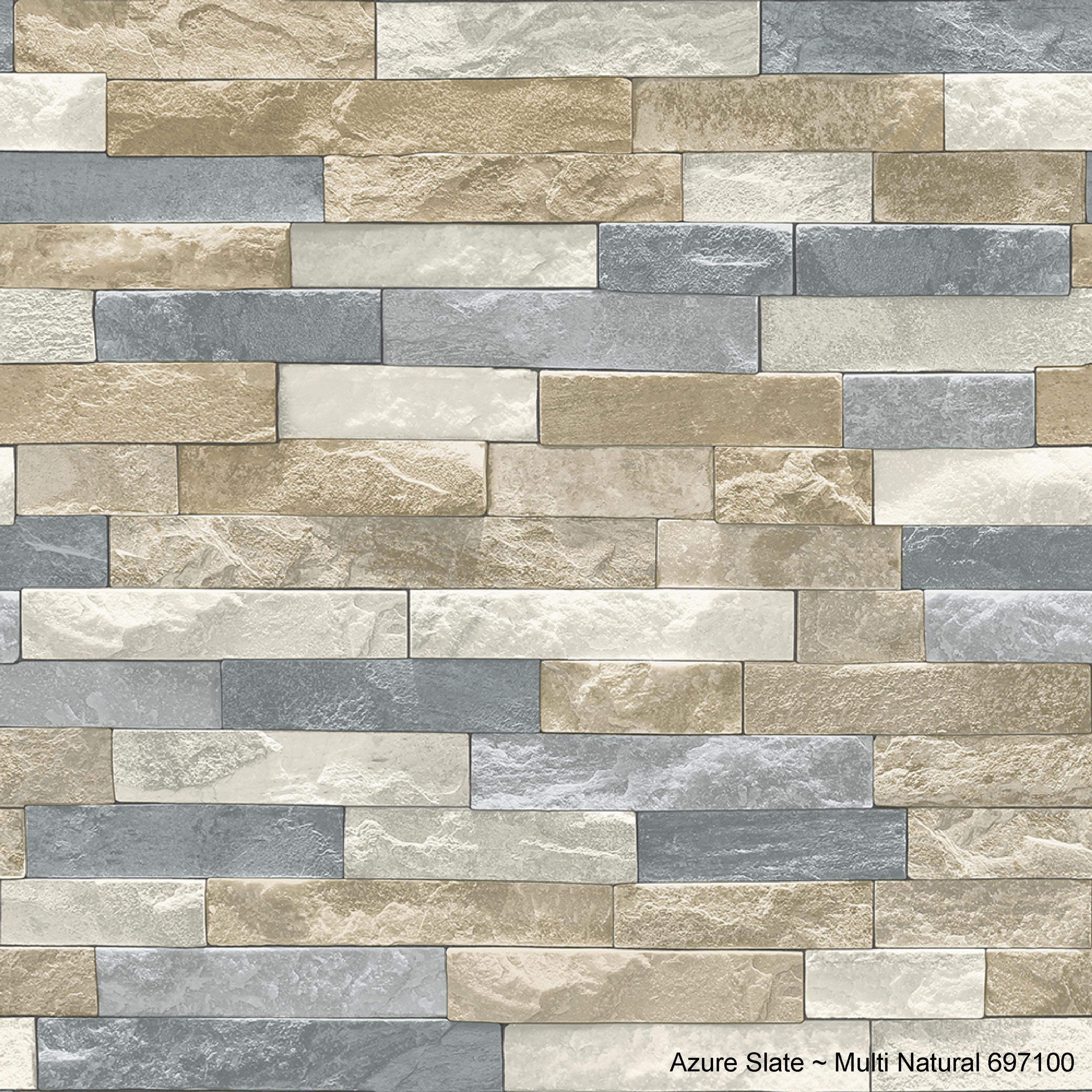Wallpaper textured brown white modern faux realistic sandstone stone texture 3D 