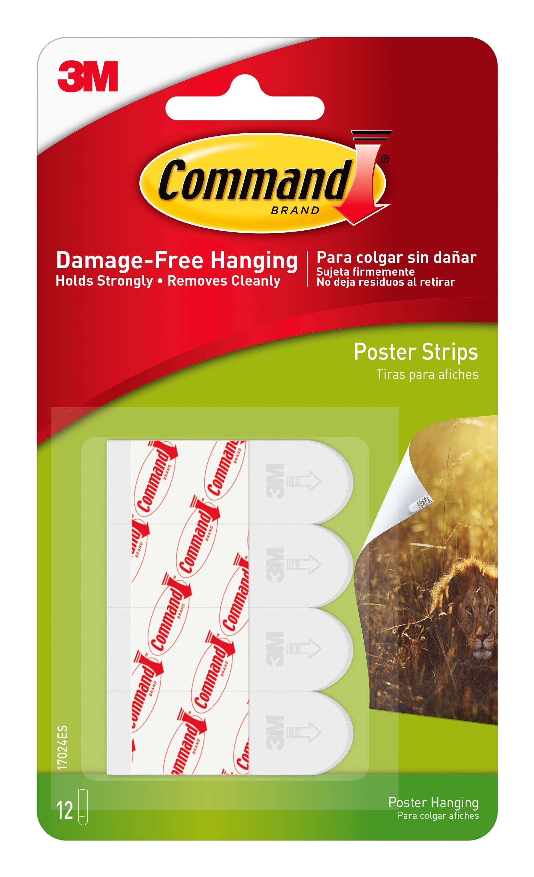 Medium Small For Damage Free Picture Poster Hanging 3M Command Strips Large 