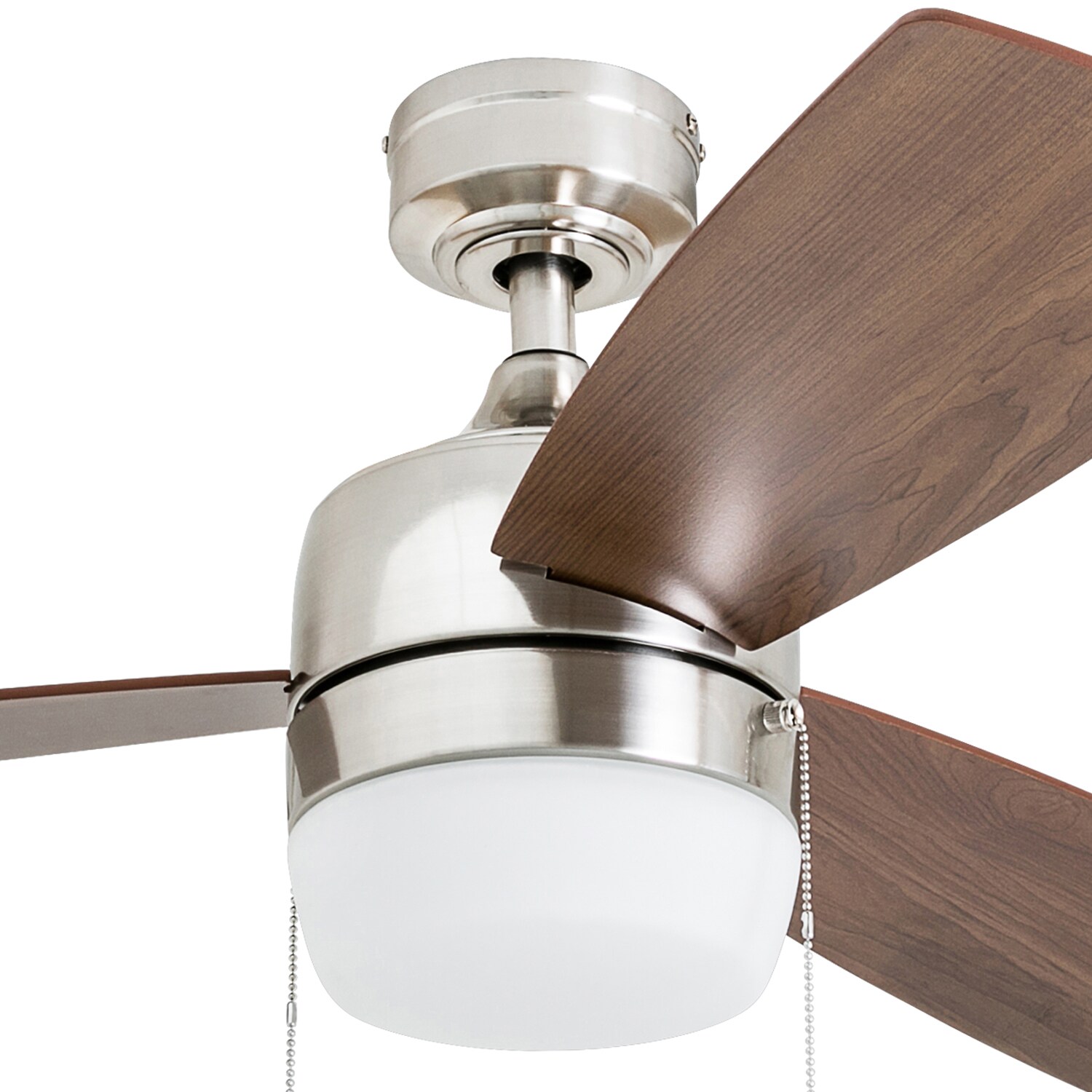 Honeywell Barcadero 44-in Brushed Nickel Indoor Ceiling Fan With Light ...