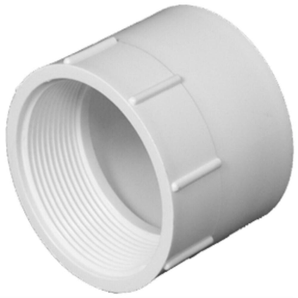 Schedule 40 PVC Reducing Adapter-Slip x FPT-Slip Size:3/4"-FPT Size:1/2" 