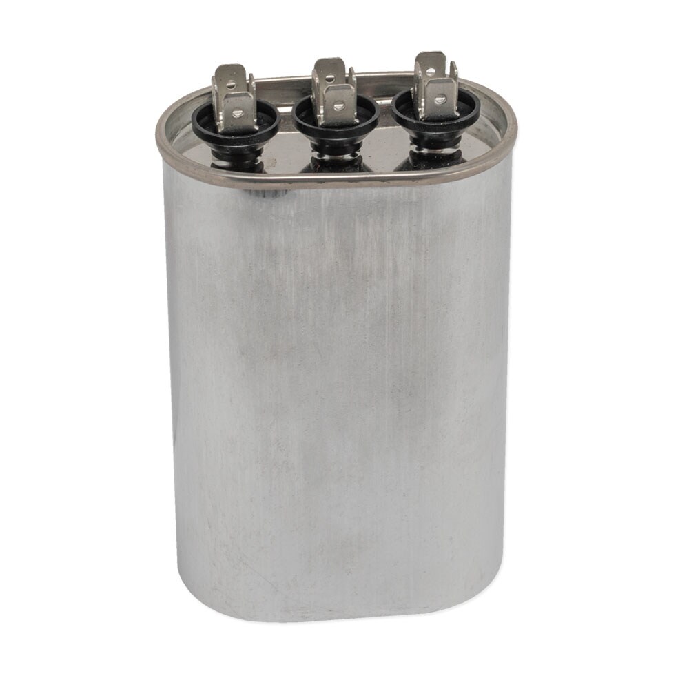 PowerWell 45+5 MFD 45/5 uf 370 or 440 Volt Dual Run Round Capacitor PW-45/5/R for Condenser Straight Cool or Heat Pump Air Conditioner Guaranteed to Last 5 Years 