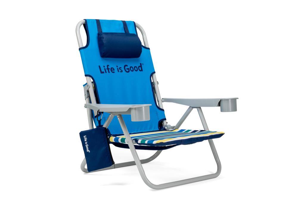 Short Life is Good LIGBC-BT-1PK Beach Chair Blue Turtle 