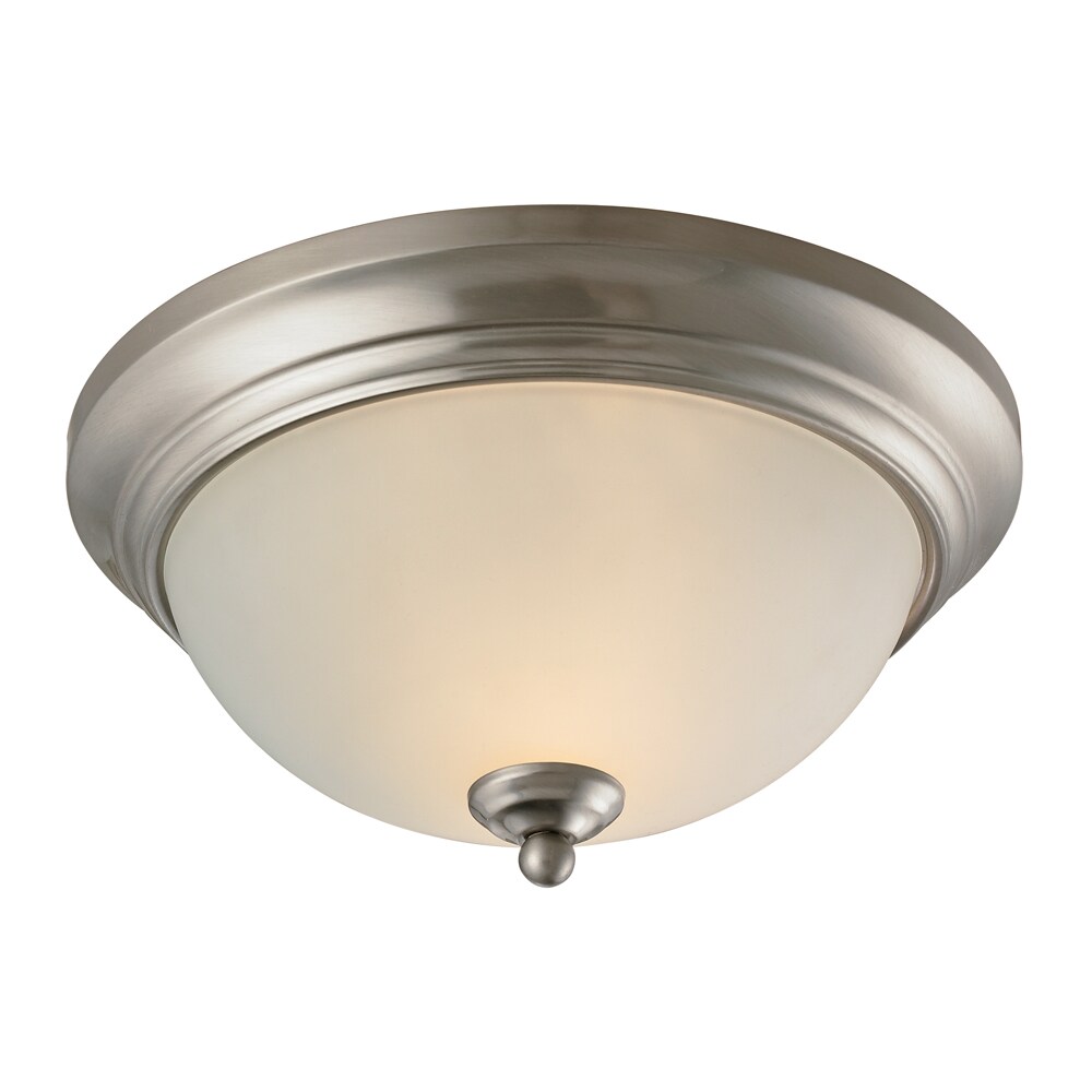 flush mount brushed nickel light