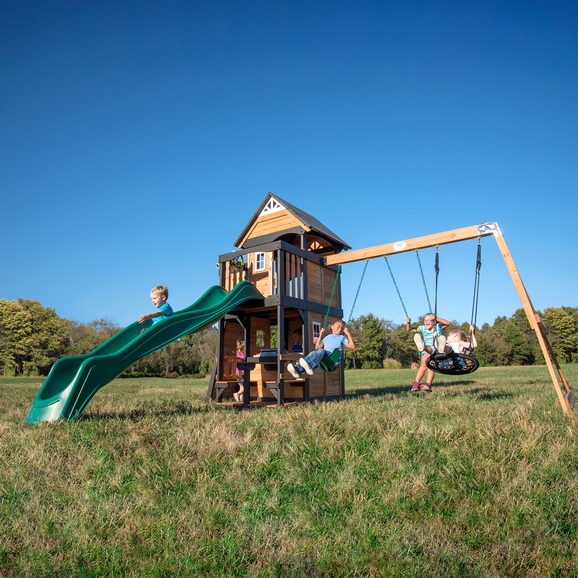 canyon creek all cedar swing set