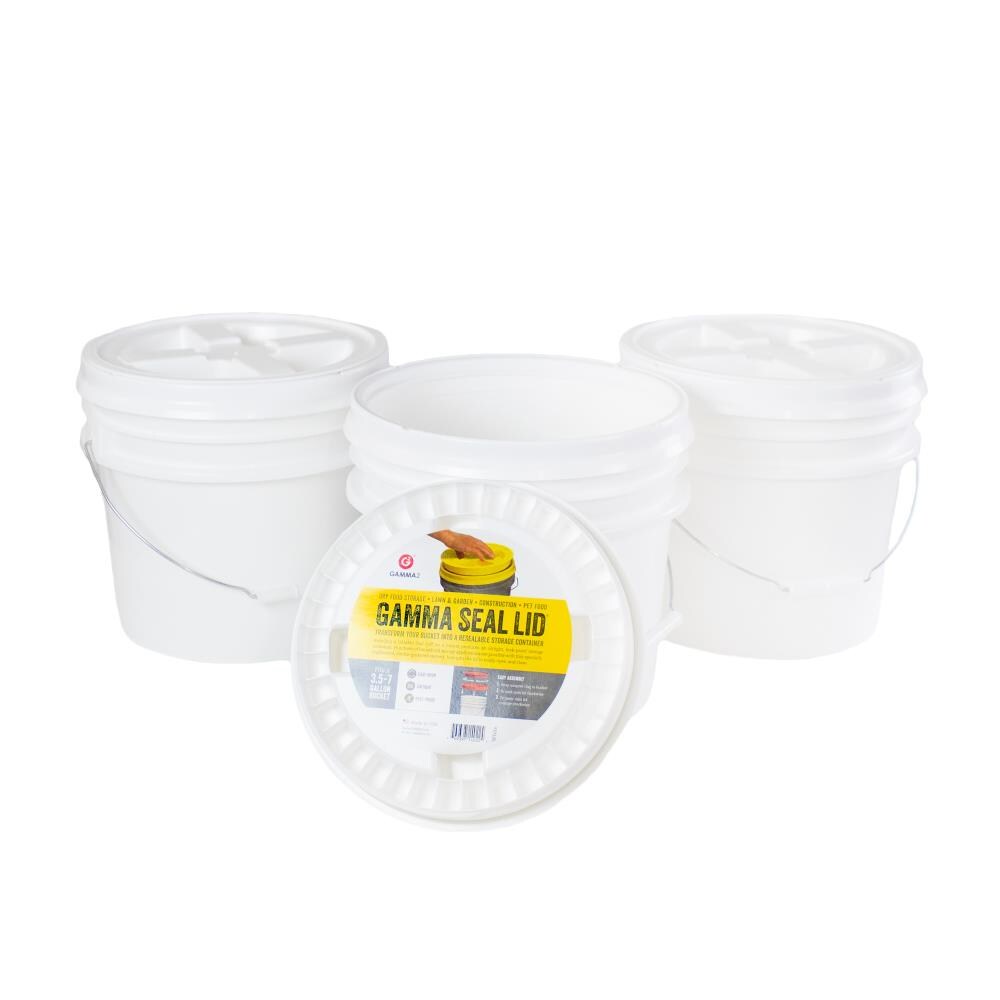 Epackagesupply 11 9 In White Plastic Bucket Lid In The Bucket Accessories Department At Lowes Com