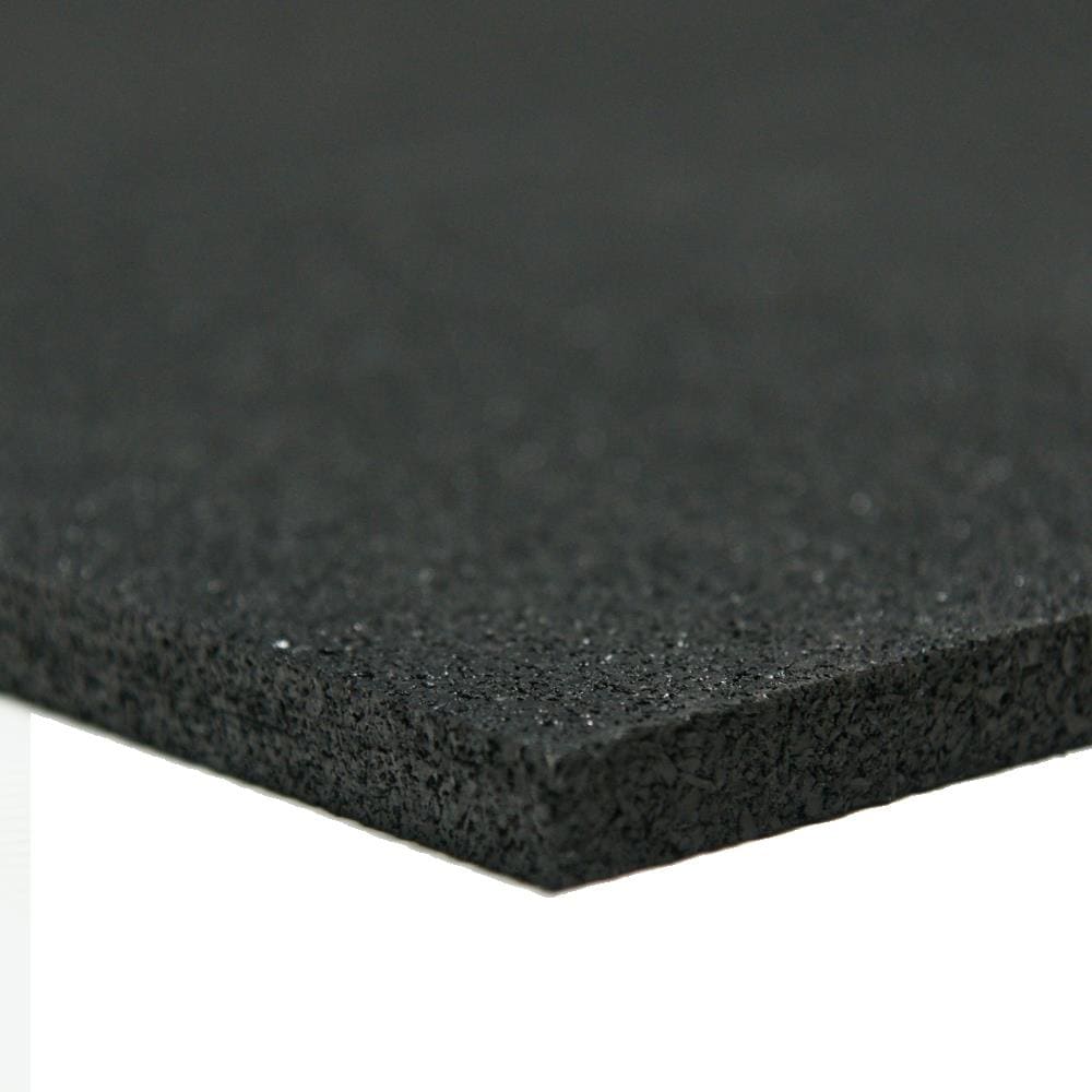 60A Black 3/8 Thick x 36 Width x 12 Length Rubber-Cal EPDM Rubber Sheet Commercial Grade 