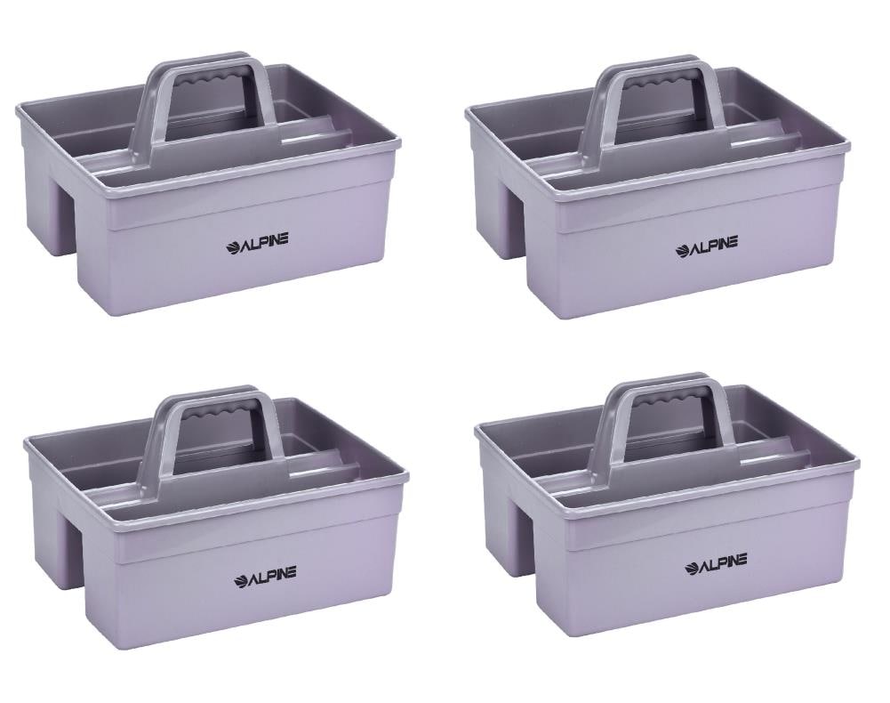 Alpine Industries Gray 2 Compartment Carry Janitorial Cleaning Bucket 