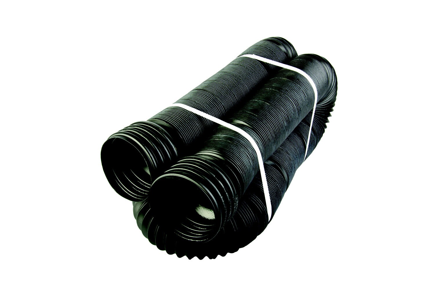 x 25 L ft. Flex-Drain 51510 Poly Perforated Drain Pipe with Sock 4 Dia in 