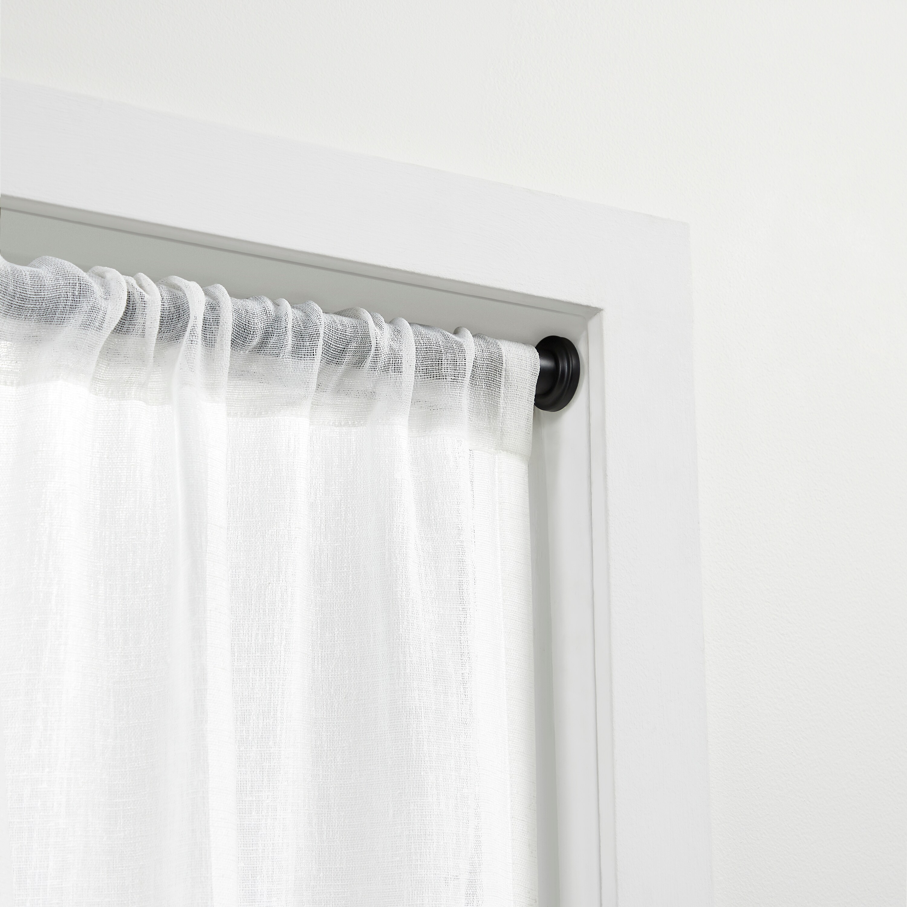 48" Multiple Finishes 84" Adjustable Tension Curtain Rod 