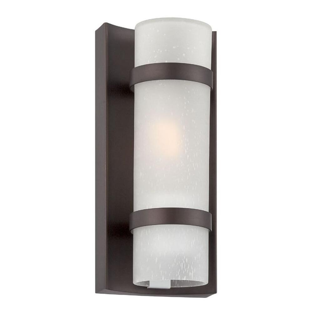 Seaport 1-Light Wall Lamp in Oil Rubbed Bronze with Clear Glass