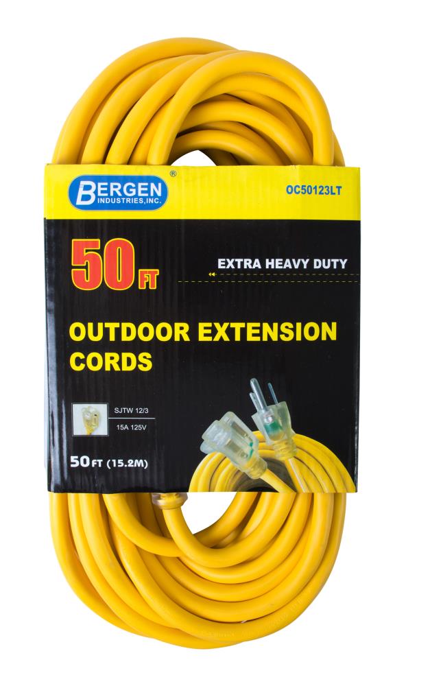 Craftsman 50-ft and 25-ft 12/3 3-Prong SJTW Heavy Duty Outdoor Extension Cord