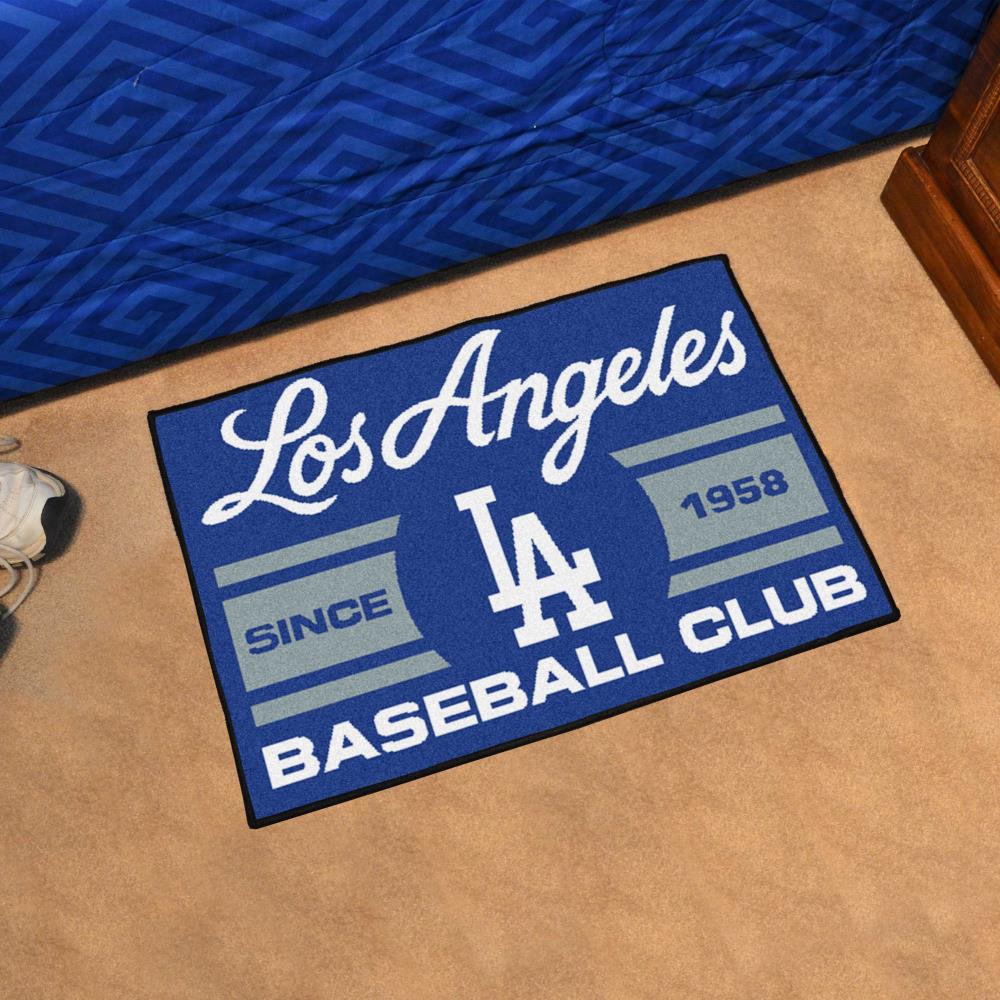 FANMATS Los Angeles Dodgers MLB Uniform Starter Mat 1-1/2 X 2-1/2 Blue ...