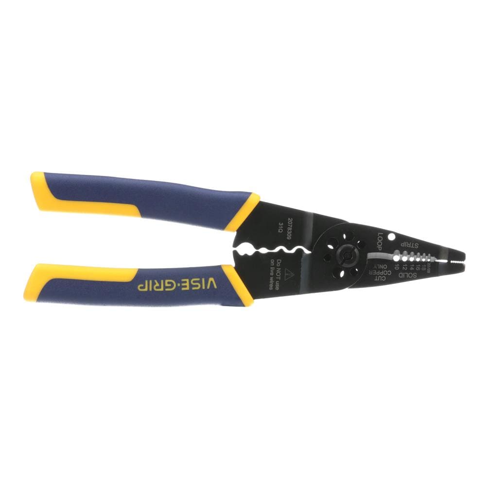Cutter Irwin 2078300 8-Inch Self-Adjusting Wire Stripper with Irwin 2078309 8-Inch VISE-GRIP Multi Tool Stripper and Crimper Bundle 