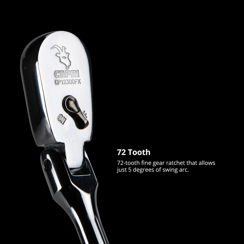 Capri Tools 72-Tooth 3/8-in Drive Standard Ratchet