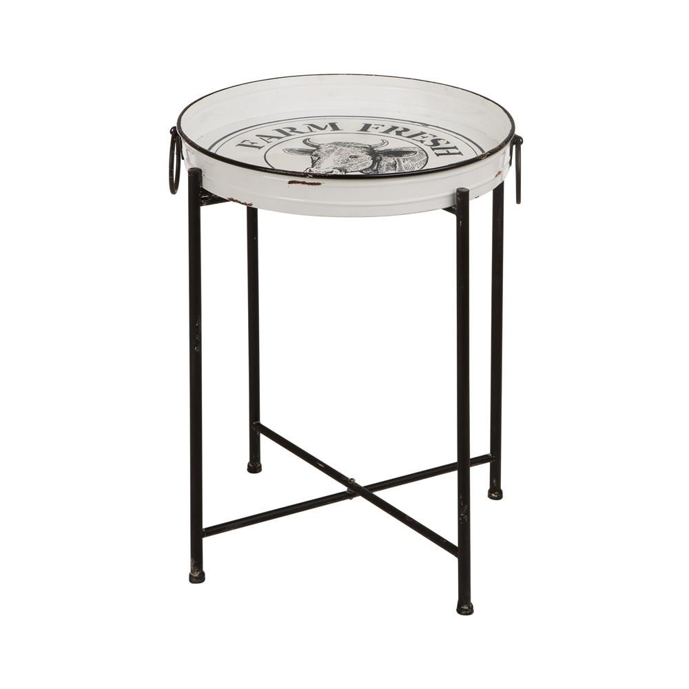 metal farmhouse end table