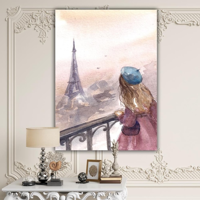 80 in x 68 in in Designart TAP6425-80-68  Paris Skyline Cityscape Blanket Décor Art for Home and Office Wall Tapestry x Large 