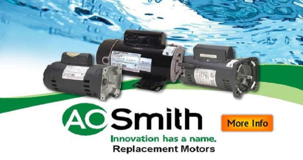 A.O Smith Century B228SE Up-Rate 1HP 3450RPM Single Speed Pool Spa Pump Motor 