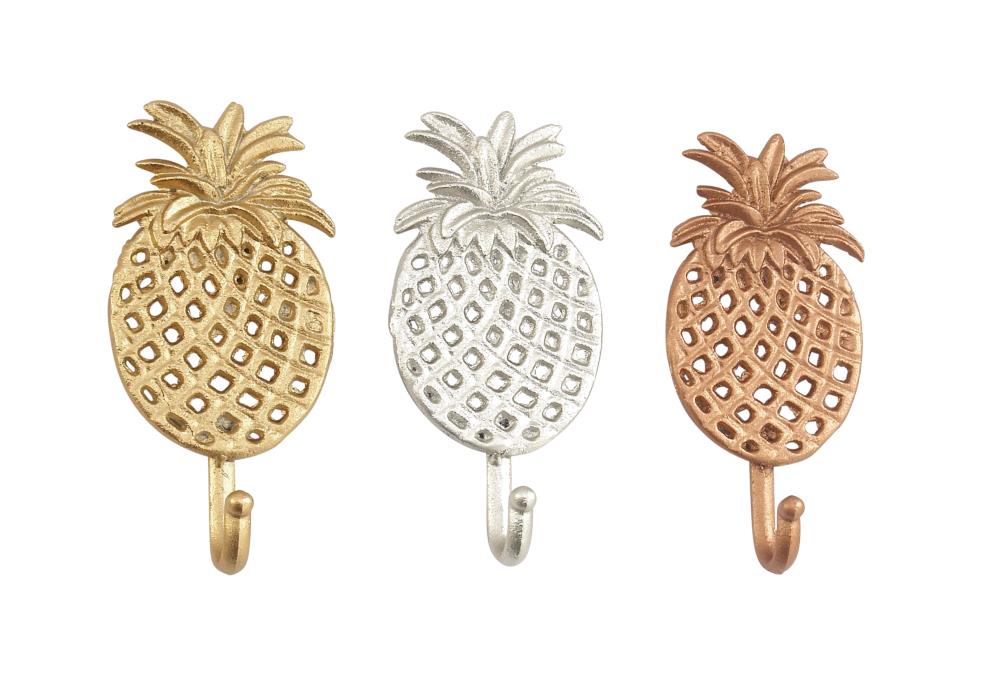 Details about   Brass Pineapple Wall Hook  Heirloom Quality Hamptons Coastal Home Decor 