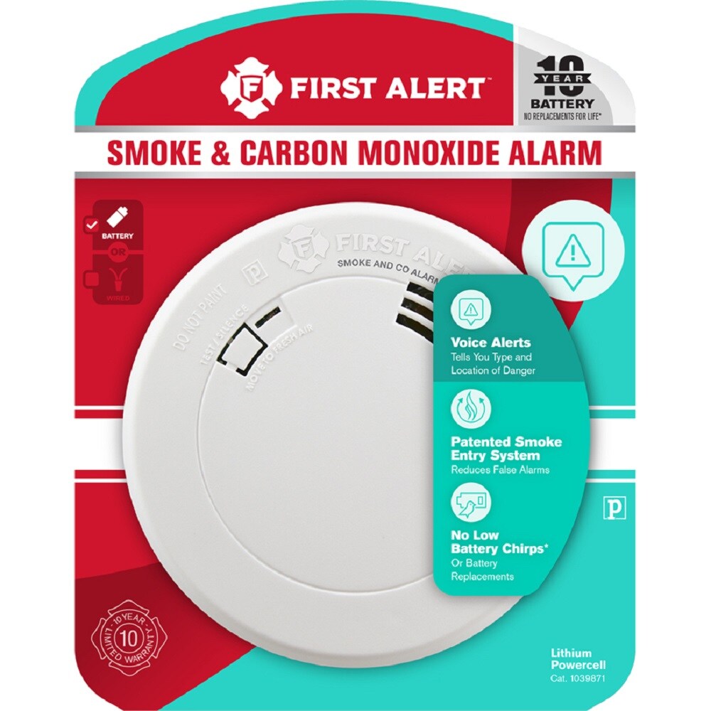 Carbon Monoxide Alarm Smoke Detector Plug In Sensor Warning Battery Digital CO 
