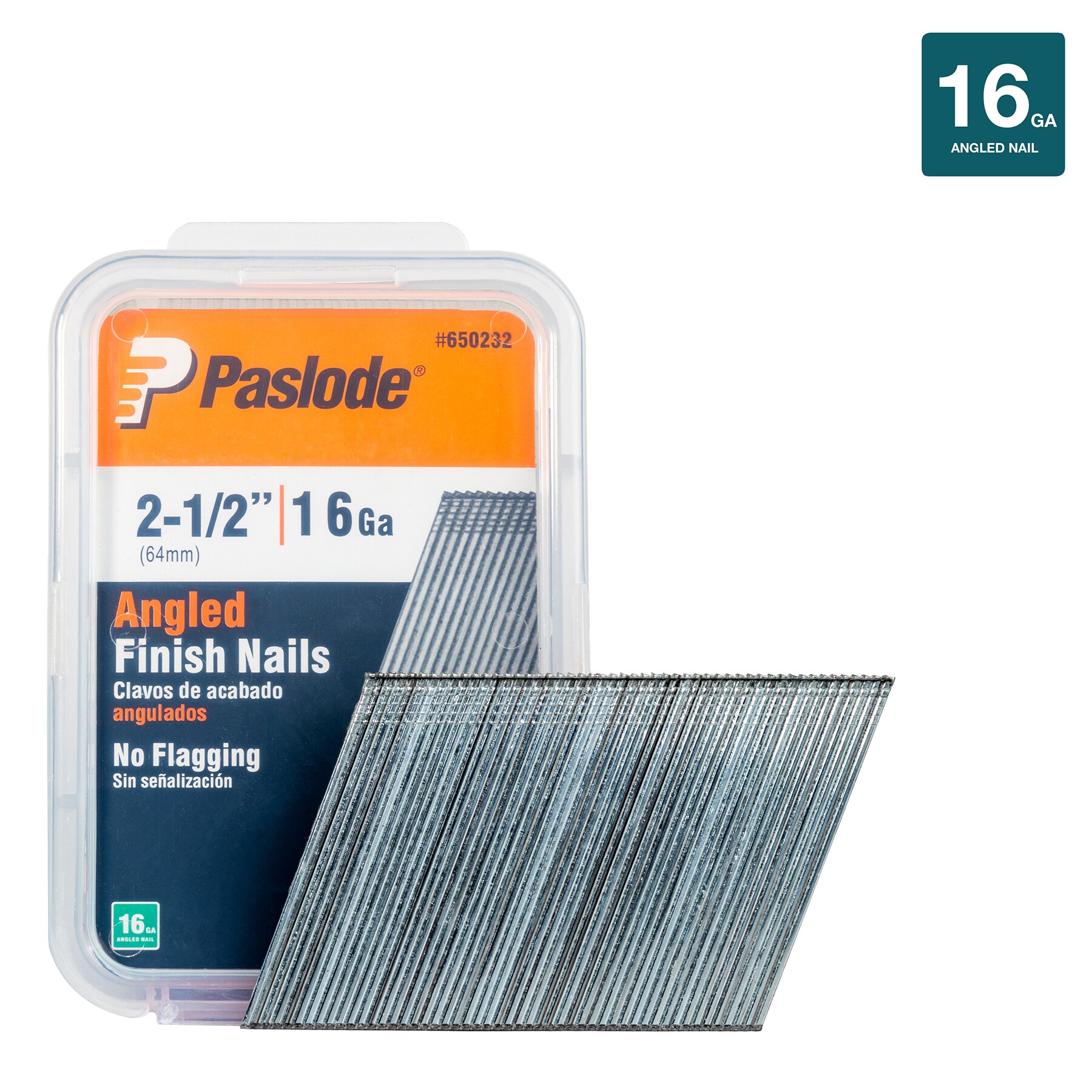 Firmahold 16G Galvanised STRAIGHT Brads Nails x 2000 Opt Gas Cells Fit Paslode 