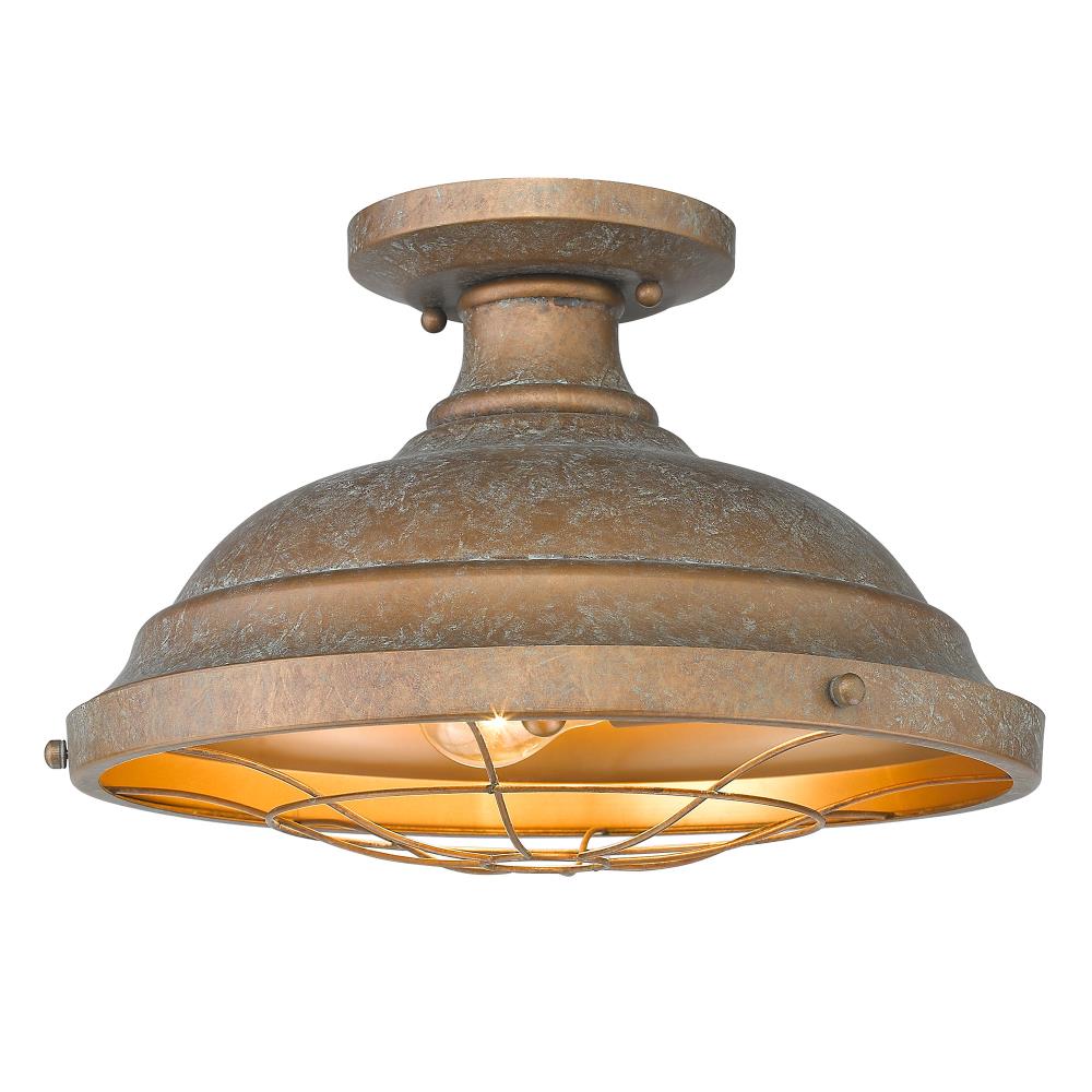 Flush mount lamp Vintage Industrial Ceiling Light Antique Copper Pendant Lamp 