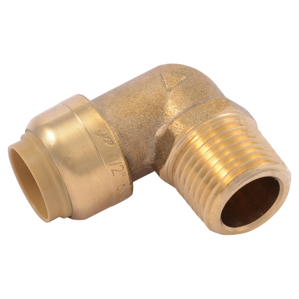 PEX And Copper Pipe 1/2”X1/2” Shark-Bite Style Ell Connector For CPVC 